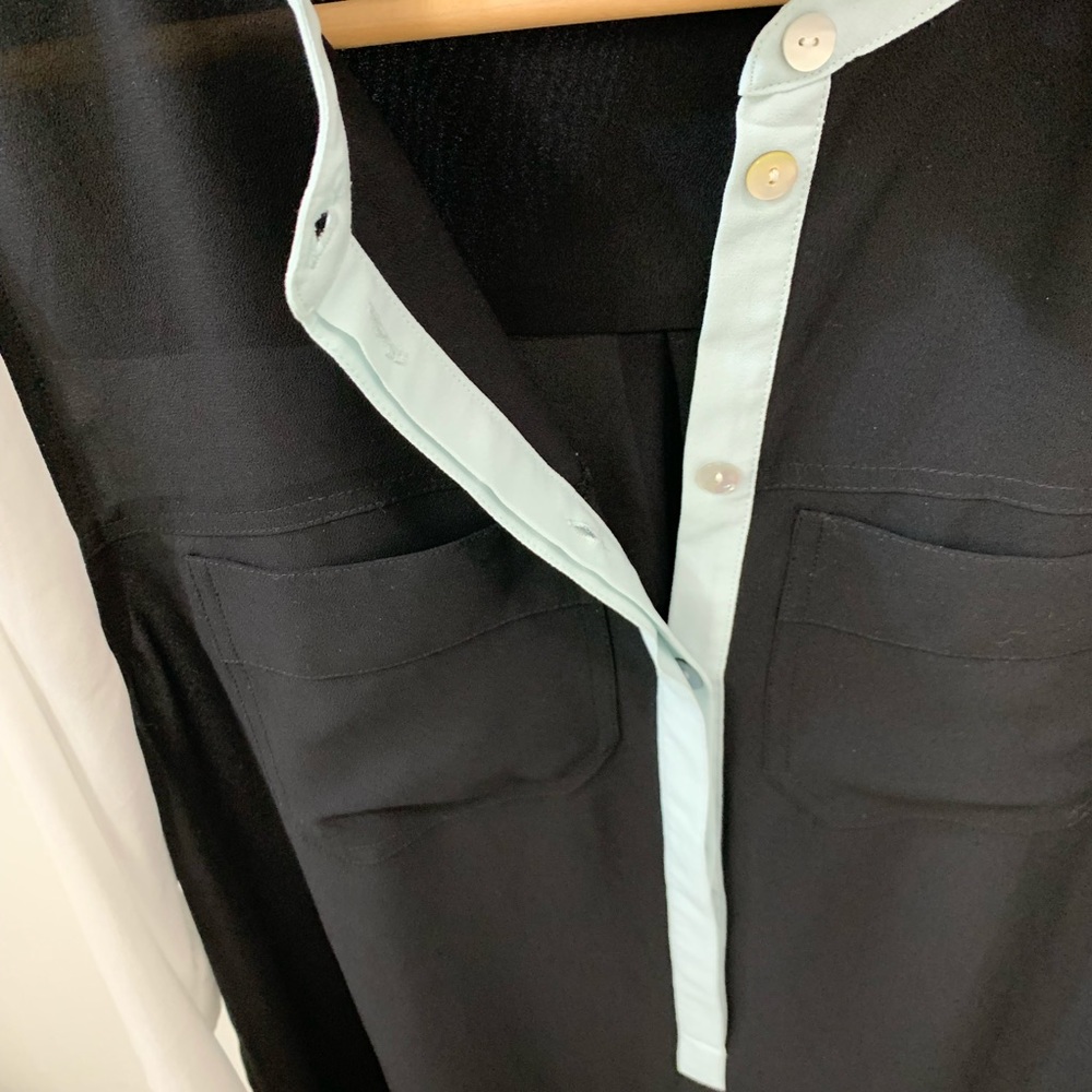 Sanctuary Color Block Sheer Blouse - Picture 6 of 8